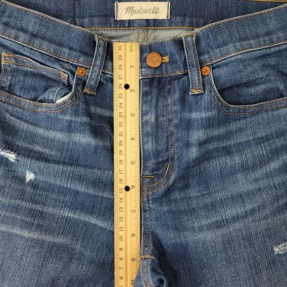 Madewell 9" High Riser Skinny Skinny Jeans Womens Size 27 Blue Stretch Denim - Picture 8 of 16
